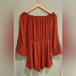Lush Rust Color‎ Romper-Size Small